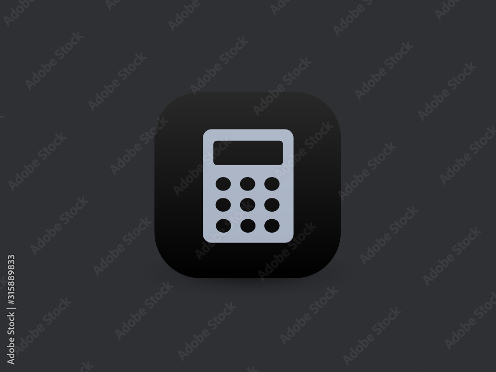 Calculator - Vector App Icon Calculator - Vector App Icon