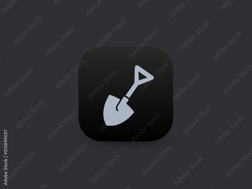 Shovel - Vector App Icon Shovel - Vector App Icon