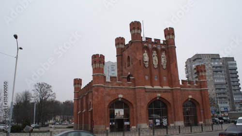 The modern European city of Kaliningrad in Russia