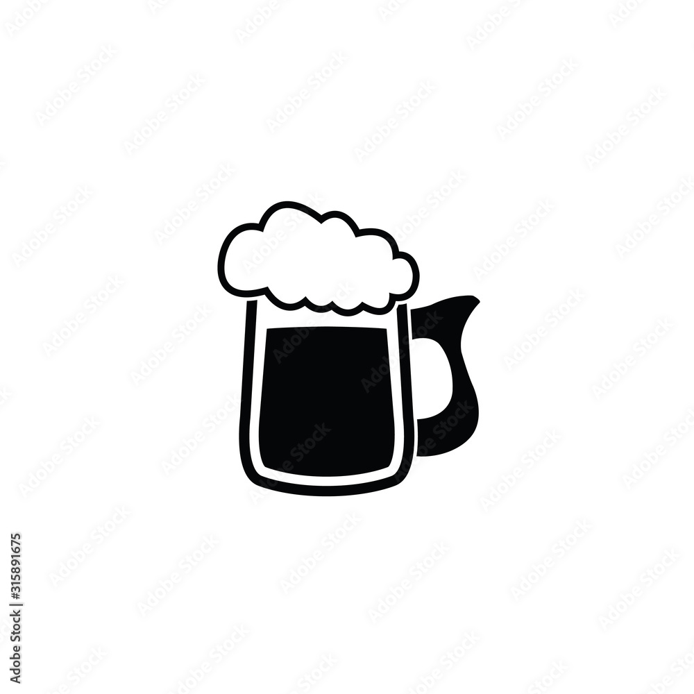 beer glass icon vector beer glass icon vector
