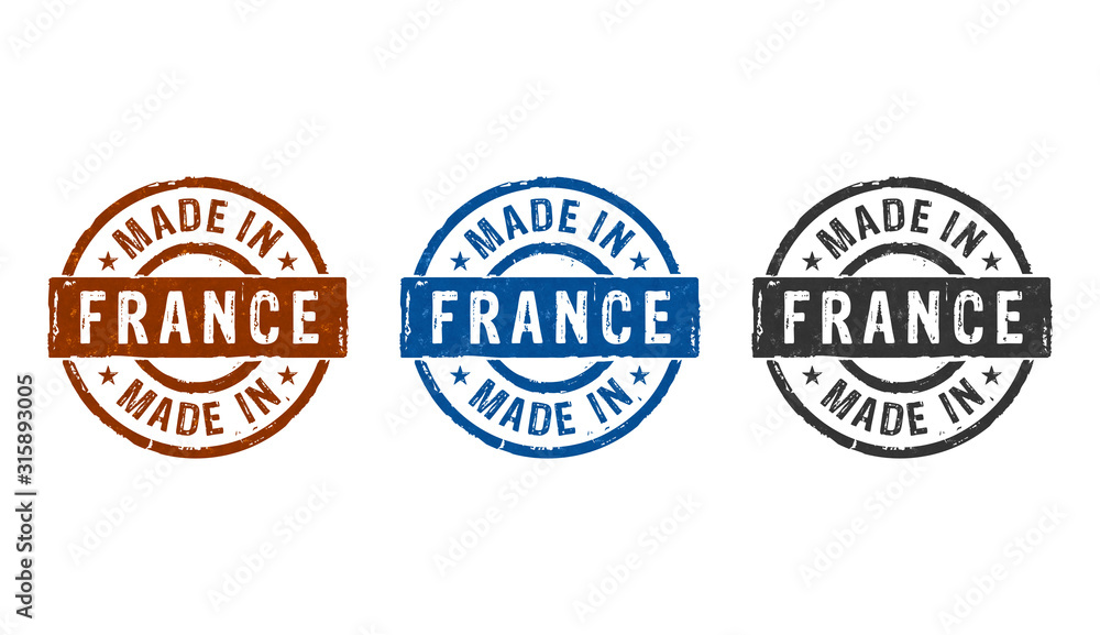 Made in France stamp and stamping