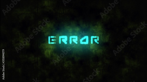 Techno ERROR text animation