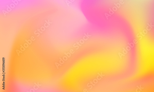 Abstract yellow orange and pink soft cloud background in pastel colorful gradation.