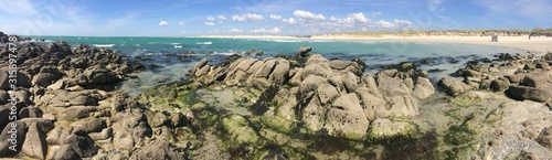 Les rochers à La Torche en Cornouailles Bretagne Finistère 