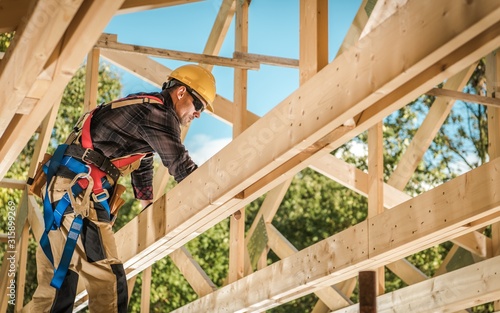 Wood House Frame Construction photo