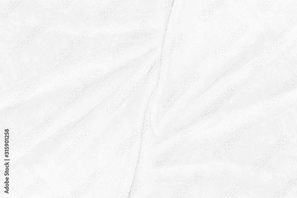Obraz premium White cloth texture with soft waves. crumpled fabric background.