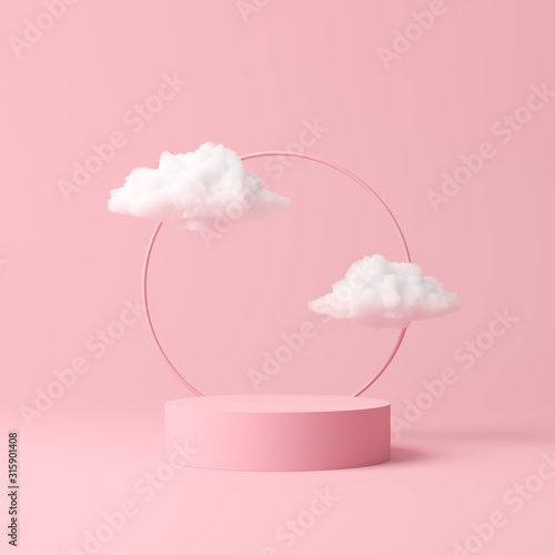 Abstract background, mock up scene geometry shape podium for product display. 3D rendering