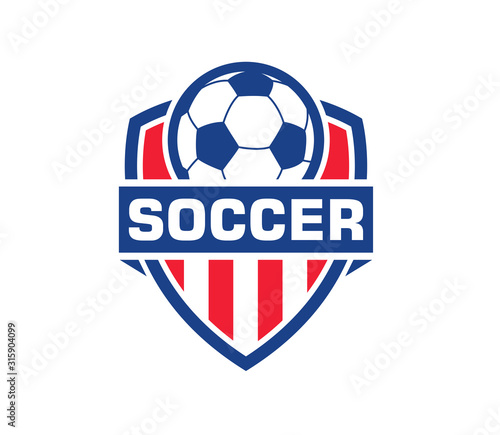 Football Soccer Logo Inspiration, Emblem Football Logo Design