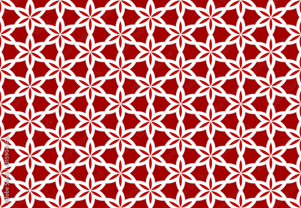 Seamless geometric pattern design illustration. Background texture. In red, white colors. Seamless geometric pattern design illustration. Background texture. In red, white colors.