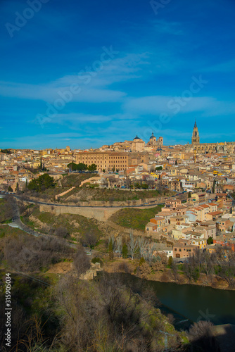 TOLEDO, SPAIN - February 4, 2019: Toledo is an ancient city located nearby Madrid, Spain. Spain is an European country which has many touristic places.. © J Photography