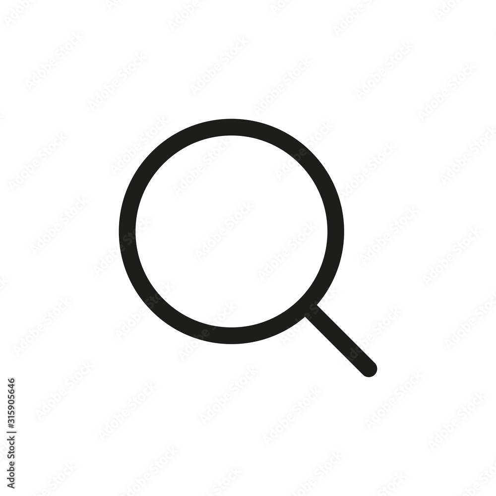 Magnifying glass icon. Search concept. Vector illustration. Magnifying glass icon. Search concept. Vector illustration.
