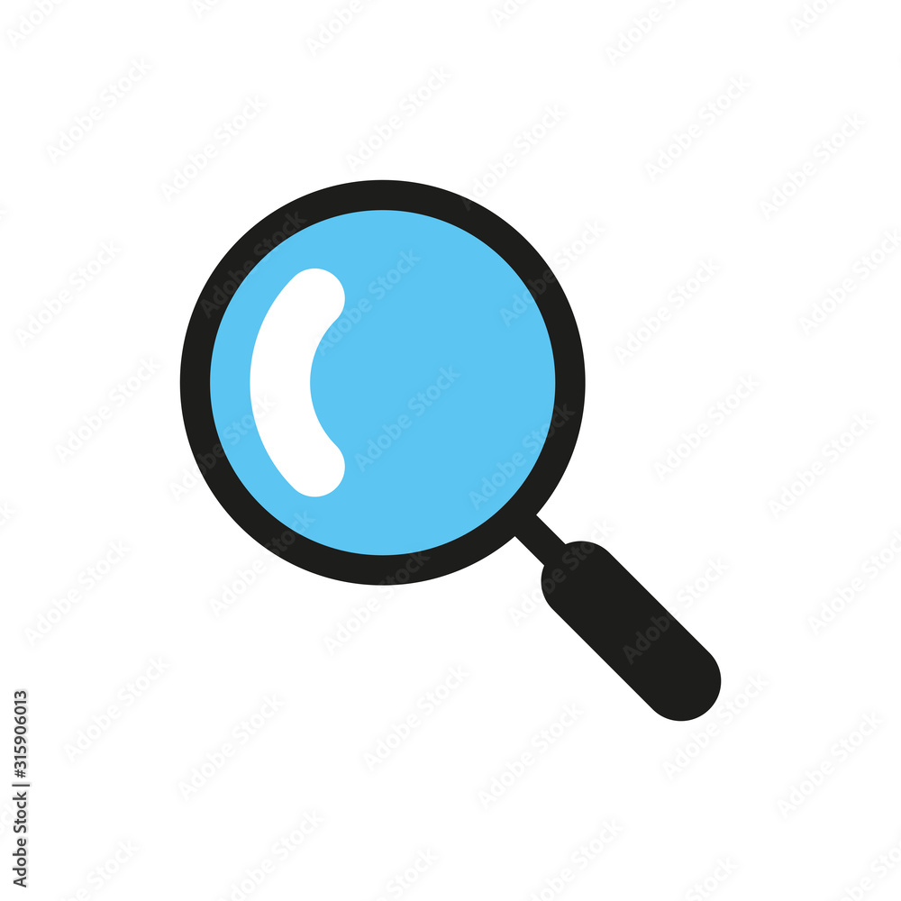 Magnifying glass icon. Search concept. Vector illustration. Magnifying glass icon. Search concept. Vector illustration.