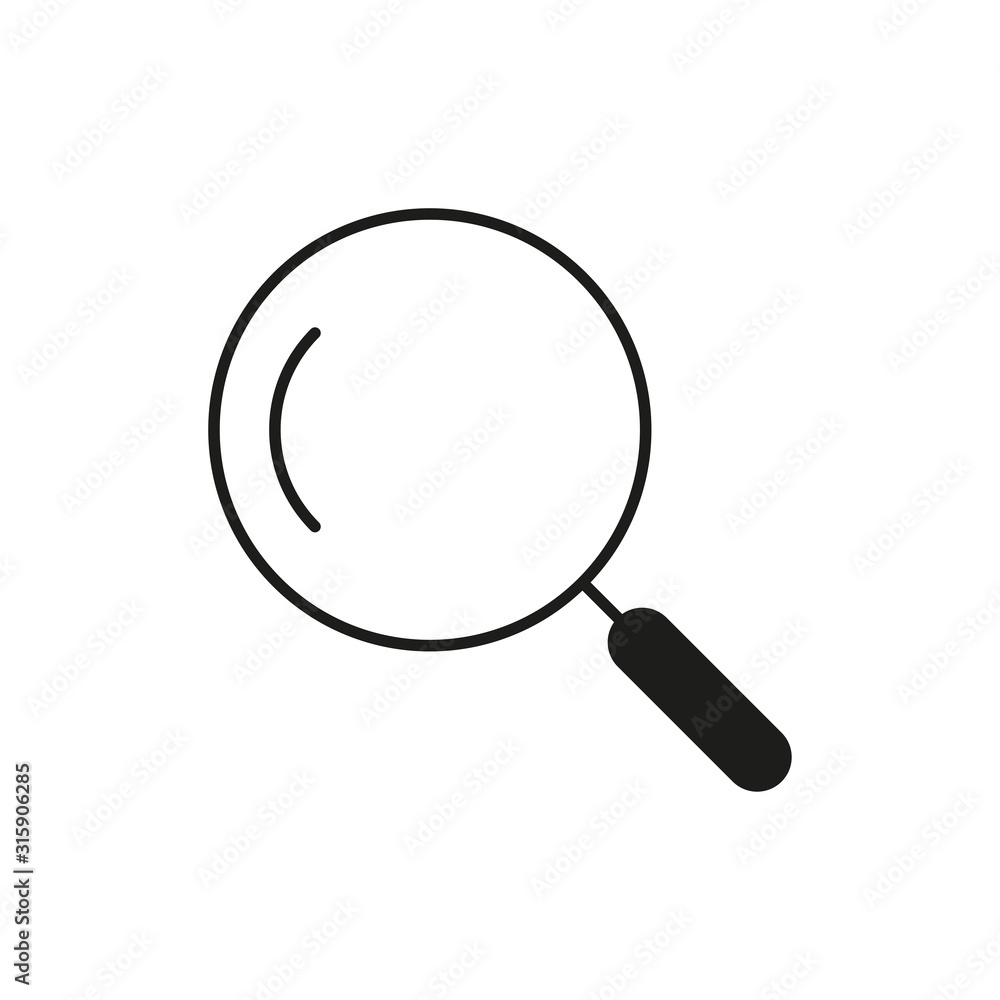 Magnifying glass icon. Search concept. Vector illustration. Magnifying glass icon. Search concept. Vector illustration.