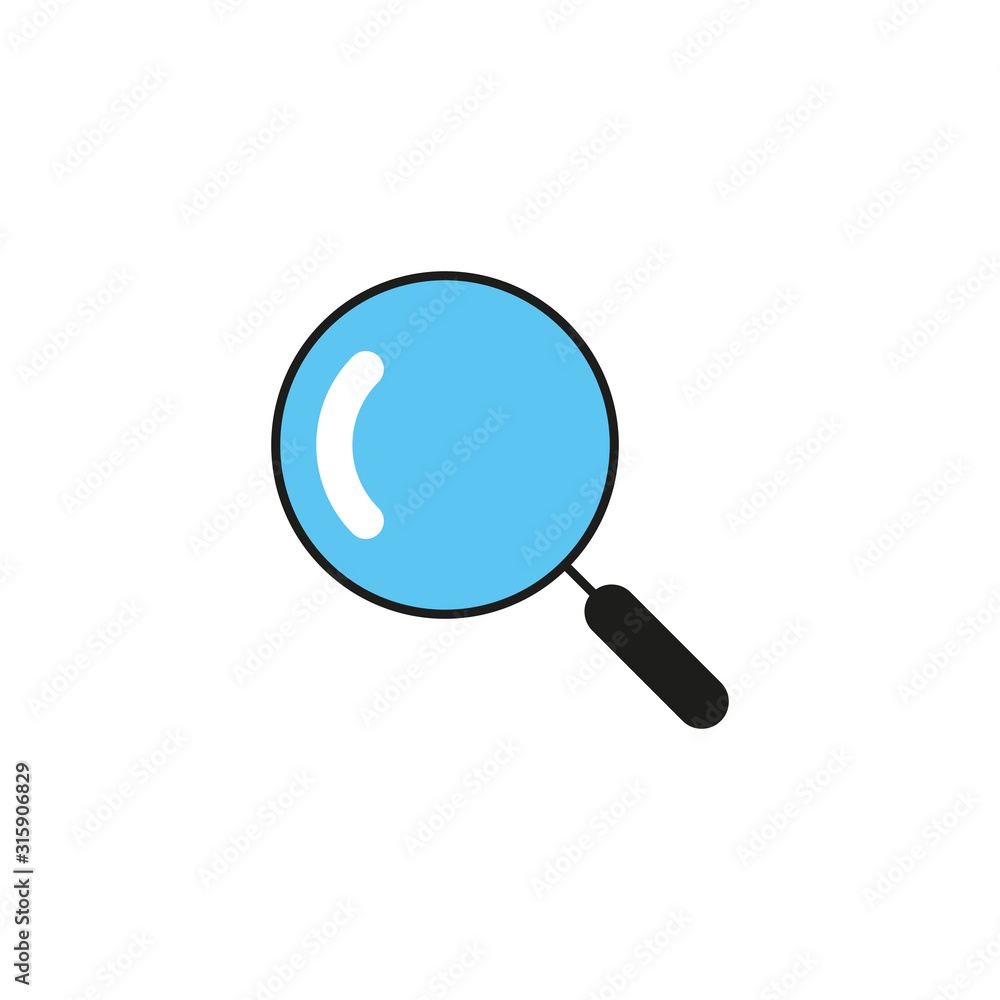 Magnifying glass icon. Search concept. Vector illustration. Magnifying glass icon. Search concept. Vector illustration.