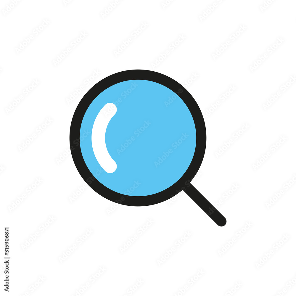 Magnifying glass icon. Search concept. Vector illustration. Magnifying glass icon. Search concept. Vector illustration.