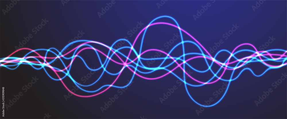 Abstract motion sound wave background. Beautiful neon waveform Abstract motion sound wave background. Beautiful neon waveform