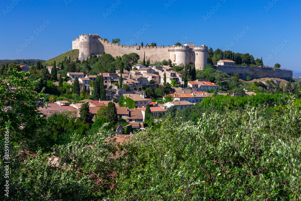 Avignon. The ancient wall of the abbey of St. Andrew.