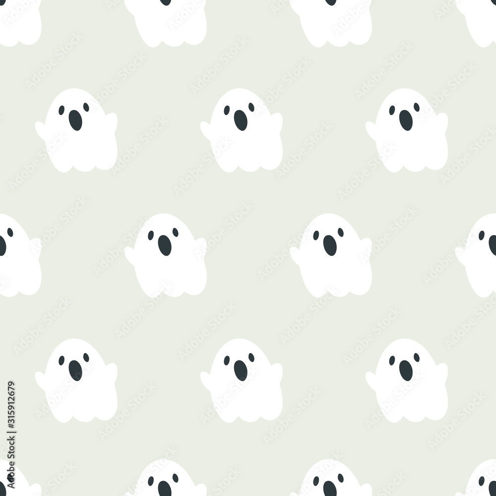 seamless pattern, halloween art background design for fabric scarf and decor