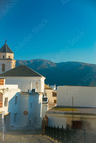 GRANADA, SPAIN - February 5, 2019: Cáñar is a small mountain village in Granada in Spain. Spain is an European country which has many touristic places..