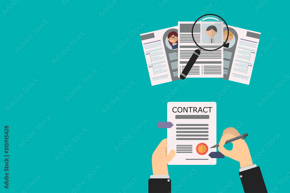 Office Recruiter Recruits Desk Resume Candidates for Vacancy. curriculum vitae approved for office worker. search and hiring process Office Recruiter Recruits Desk Resume Candidates for Vacancy. curriculum vitae approved for office worker. search and hiring process