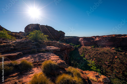 Panoramic view of Kings Canyon, Central Australia, Northern Territory, Australia