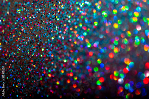 Creative bokeh. Abstract colorful background.