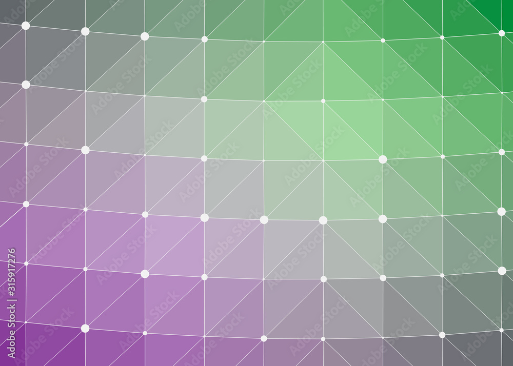 Fototapeta premium Abstract Low Polygon gradient Generative Art background illustration