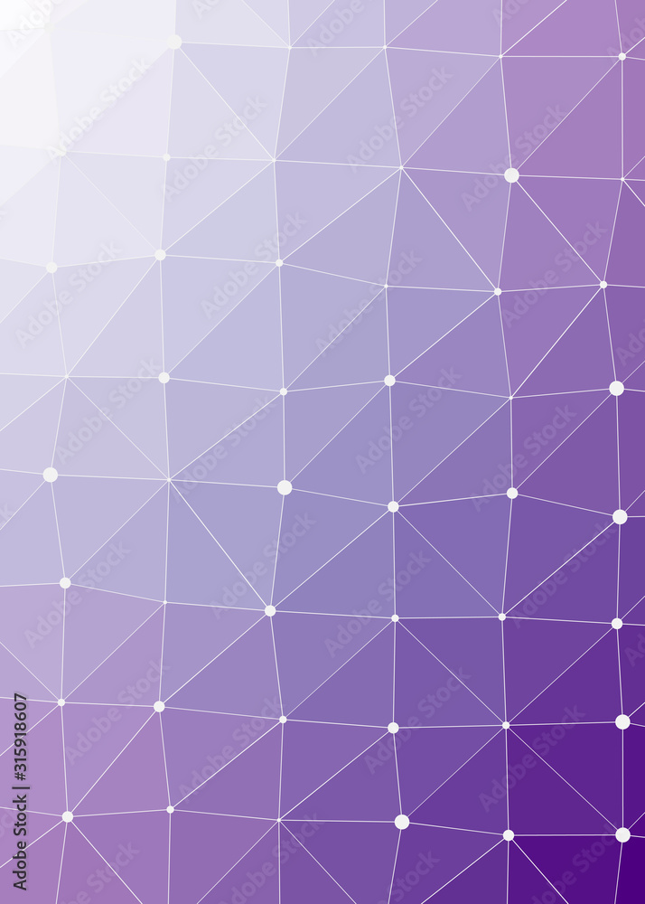 Fototapeta premium Abstract Low Polygon gradient Generative Art background illustration
