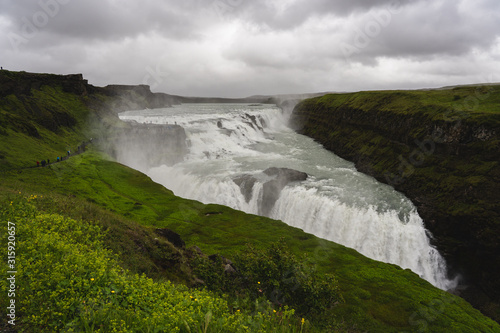 Gullfoss waterfall summer 2018 Golden circle Iceland