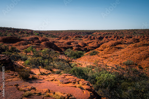 Panoramic view of Kings Canyon, Central Australia, Northern Territory, Australia