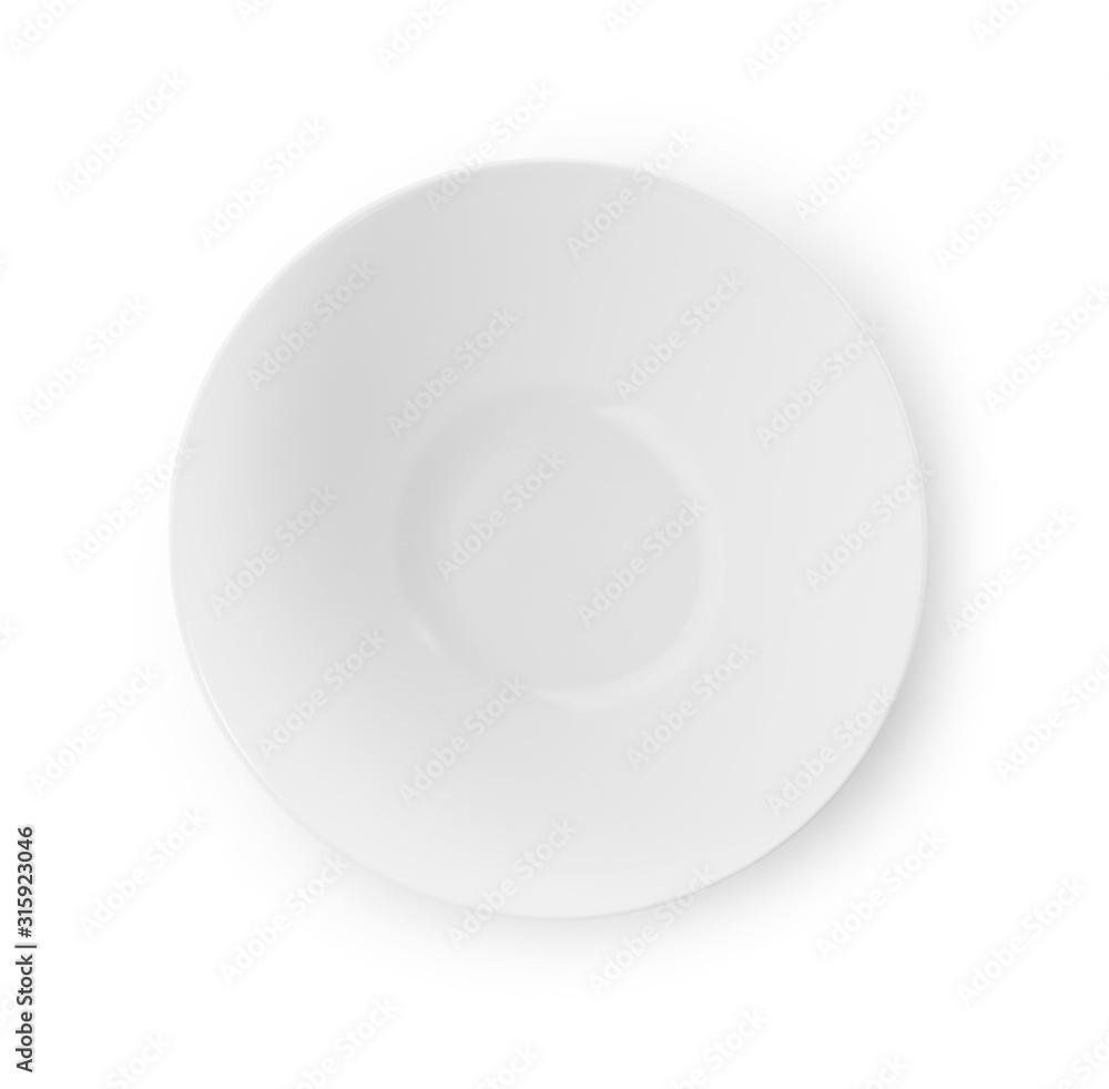 empty plate isolated on white background empty plate isolated on white background
