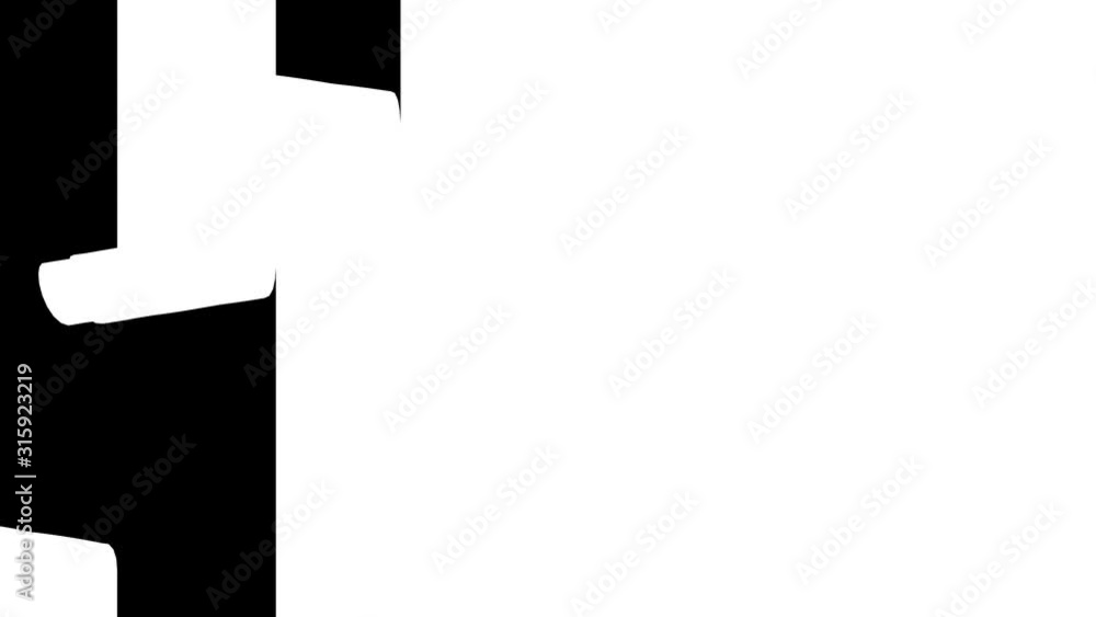 Paper cut out roll transition vertical Paper cut out roll transition vertical