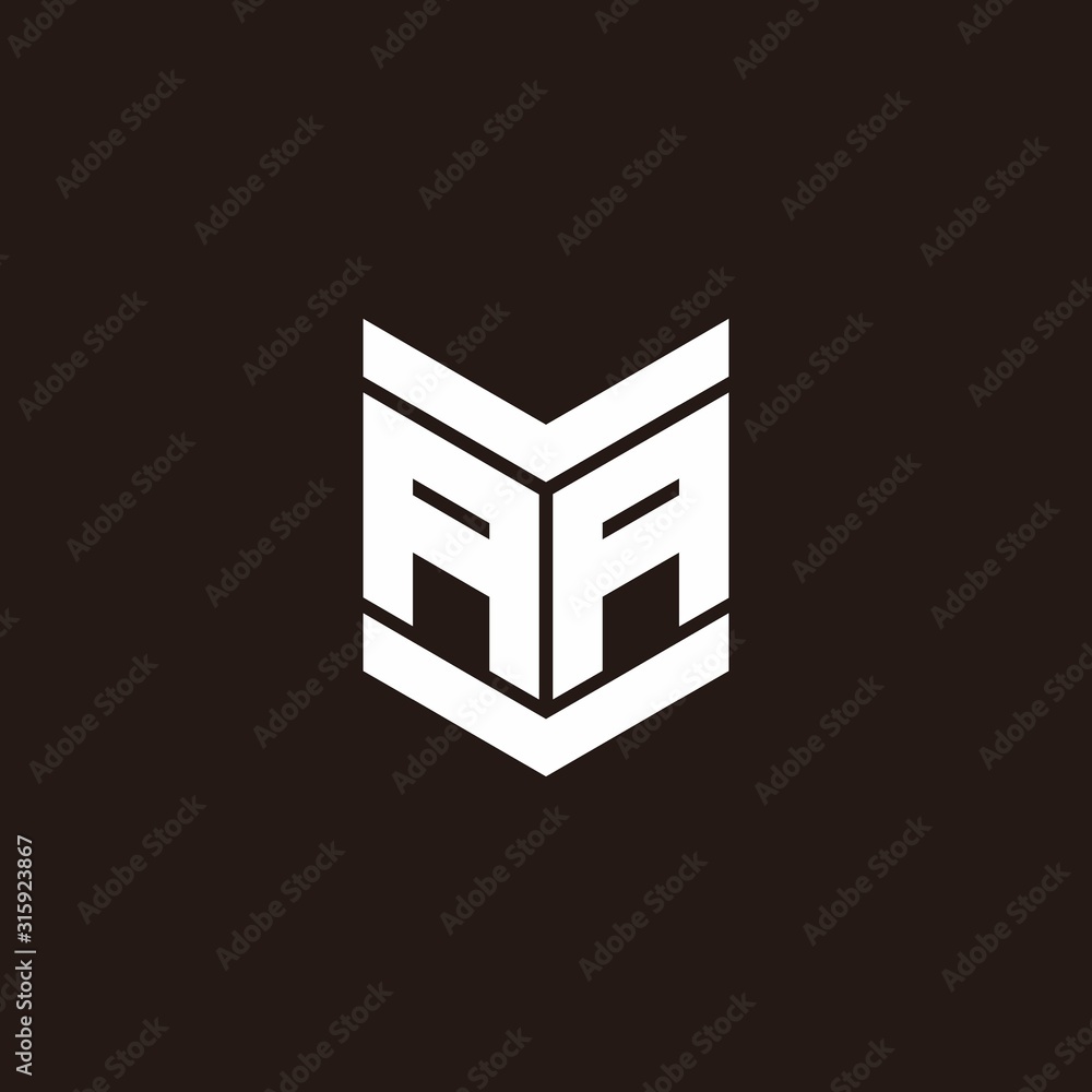 Logo alphabet monogram with emblem style Logo alphabet monogram with emblem style