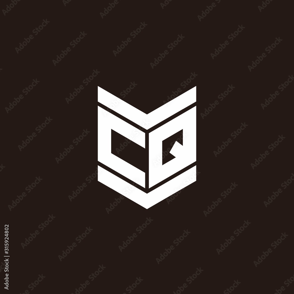Logo alphabet monogram with emblem style Logo alphabet monogram with emblem style