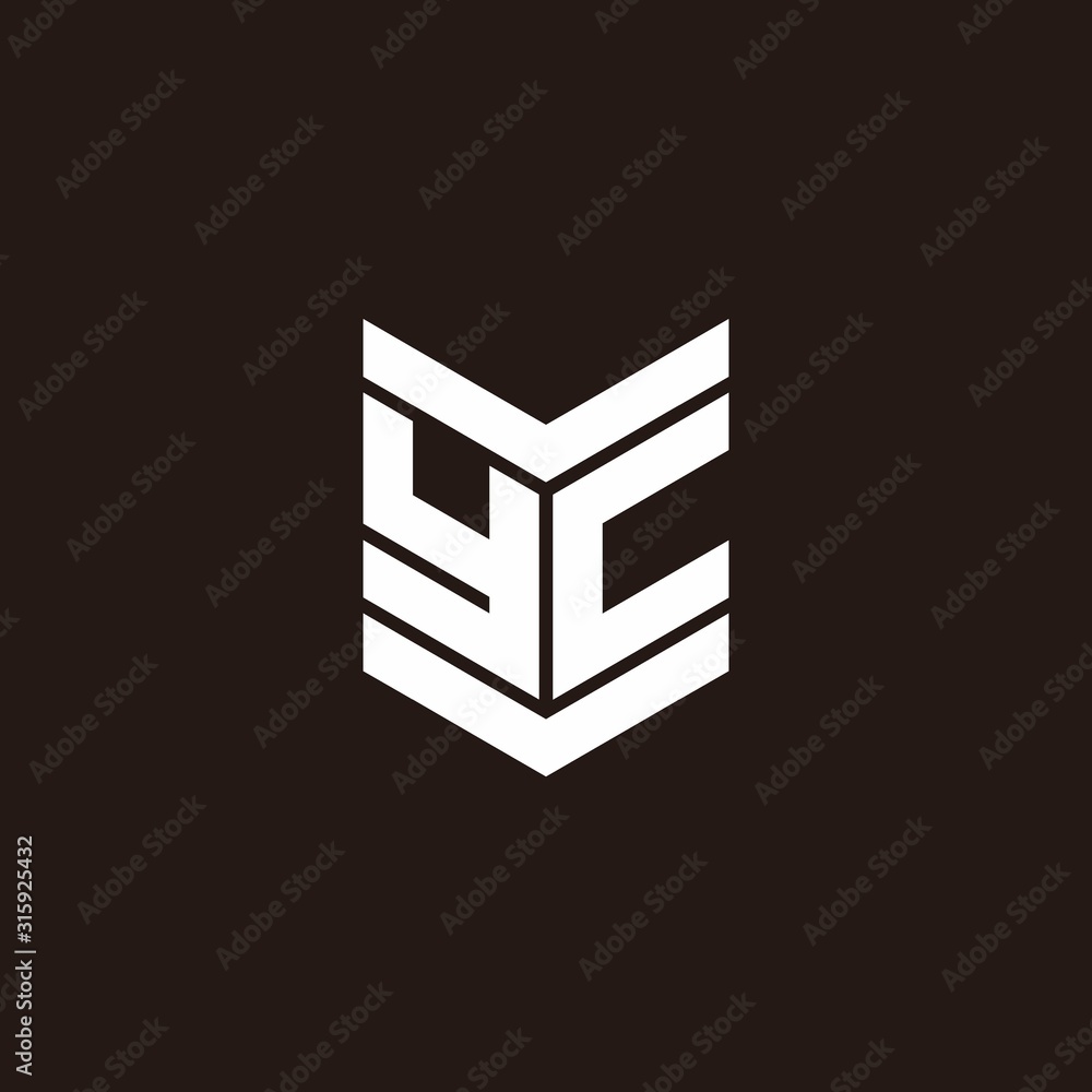 Logo alphabet monogram with emblem style Logo alphabet monogram with emblem style