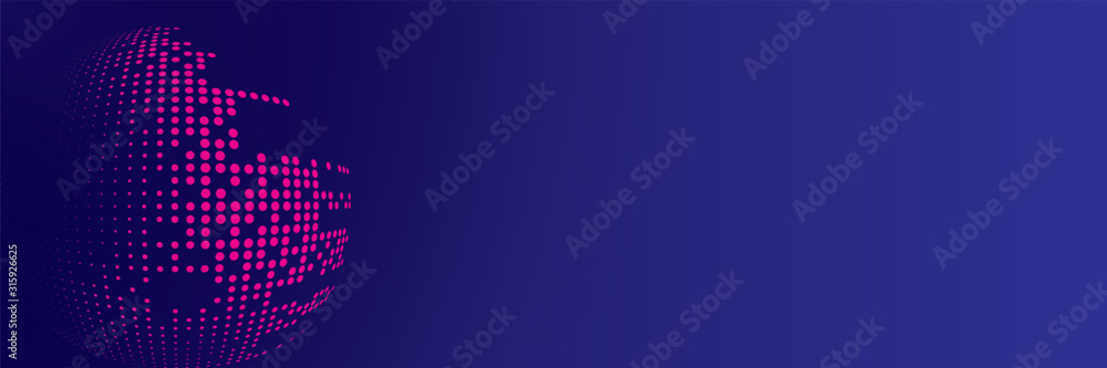 Vector abstract futuristic particle background