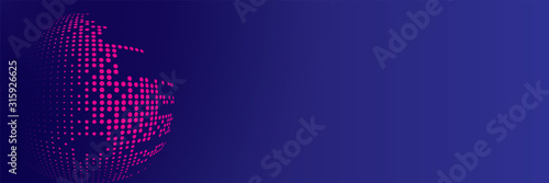 Vector abstract futuristic particle background
