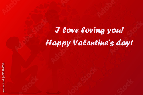 Valentine's Day. He Declares Her Love