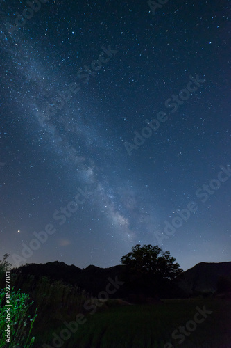 Milky Way of Wonjeong-ri in Boeun  Korea.