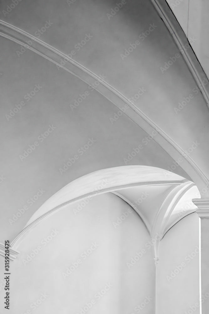 Fototapeta premium interior trim vertical arch
