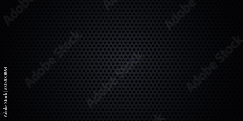 Black background. Black metal texture steel background. Dark carbon fiber texture. Web design template vector illustration EPS 10.