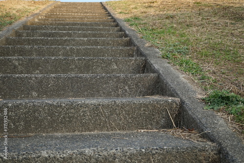 河川敷にある階段