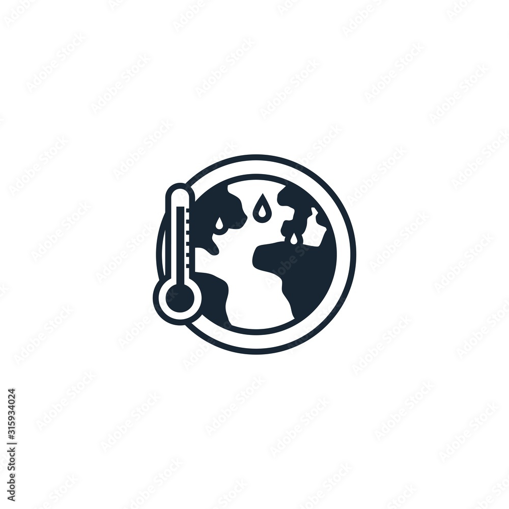 Global warming creative icon. From Ecology icons collection. Isolated Global warming sign on white background Global warming creative icon. From Ecology icons collection. Isolated Global warming sign on white background