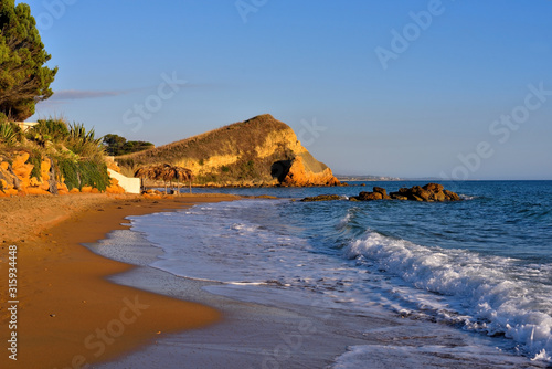 beach in sciacca (timpi russi) sicily italy photo