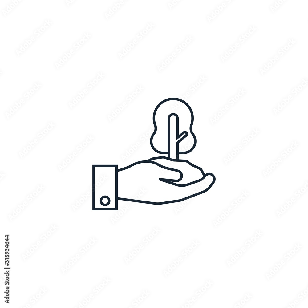 Afforestation creative icon. From Ecology icons collection. Isolated Afforestation sign on white background Afforestation creative icon. From Ecology icons collection. Isolated Afforestation sign on white background