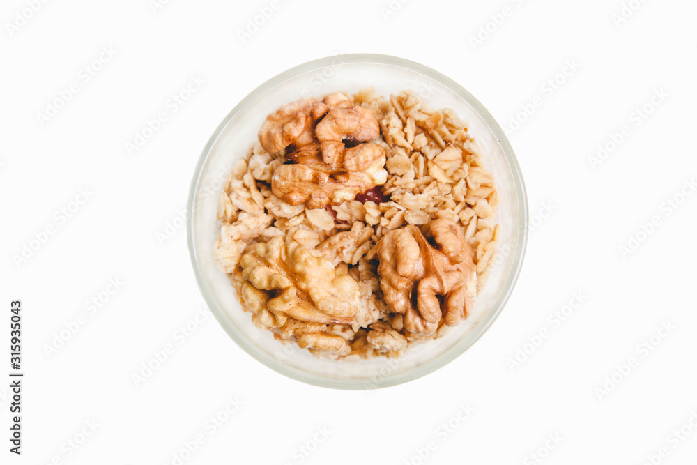 parfait dessert with nuts parfait dessert with nuts
