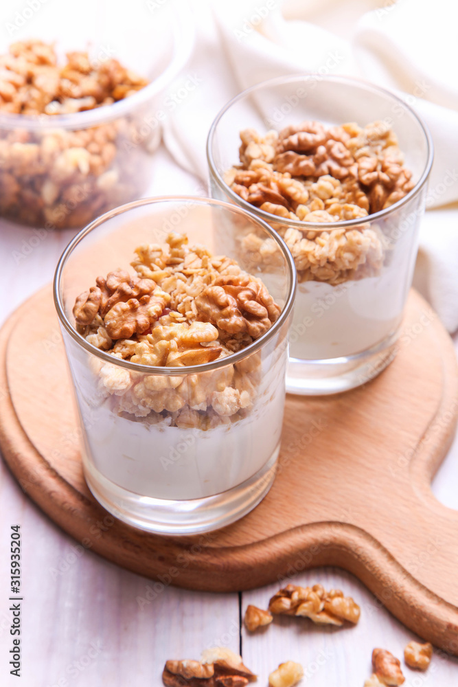 parfait dessert with nuts parfait dessert with nuts