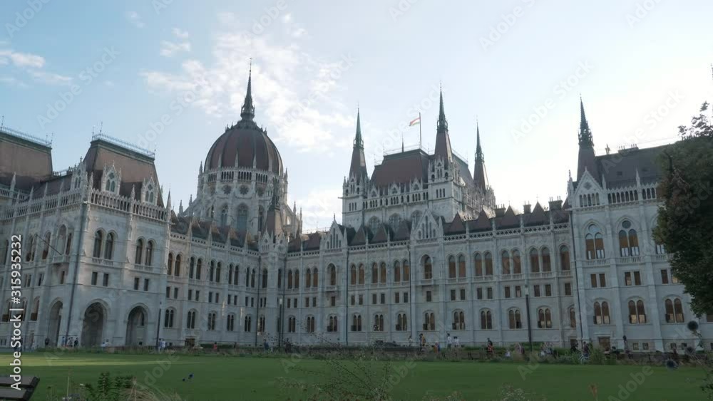 Hungarian Parliament next to the Danube river Hungarian Parliament next to the Danube river