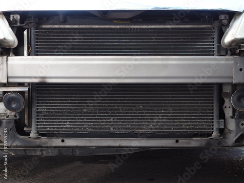 Cooling coil evaporator of car photo