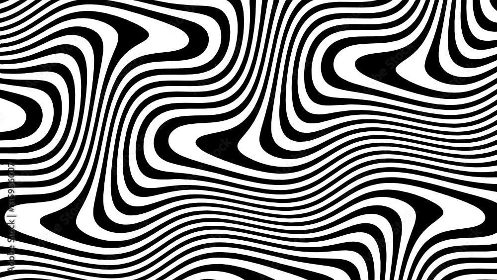 Vector - black and white curve wave line abstract illusion. Vector - black and white curve wave line abstract illusion.